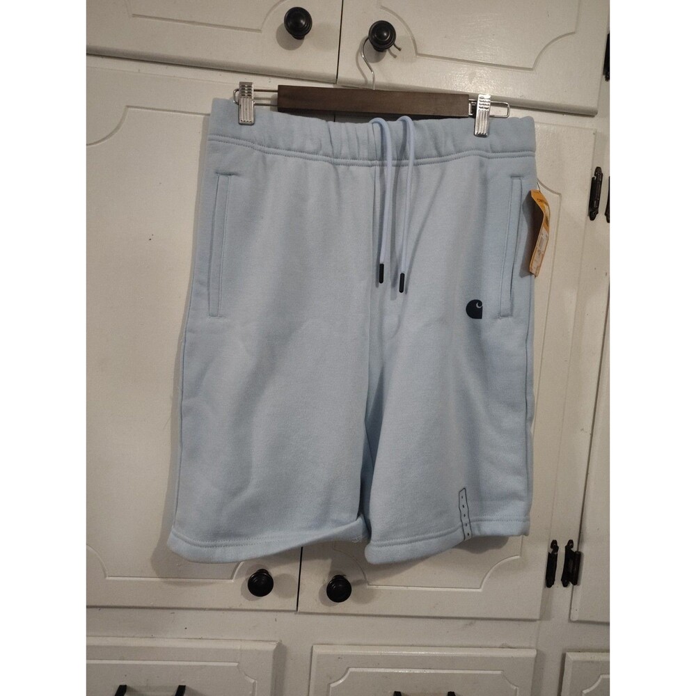 Carhartt Relaxed Fit Midweight Fleece Shorts Blue Men's Size Small